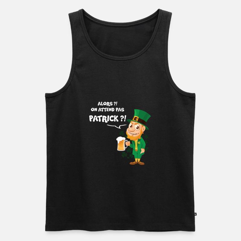 St. Patrick Day - Männer Premium Bio Tank Top - Schwarz