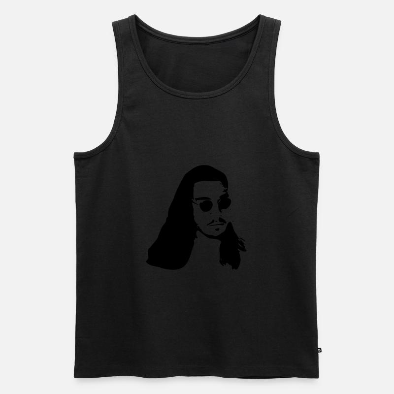 Sonnenbrille indianer - Männer Premium Bio Tank Top - Schwarz