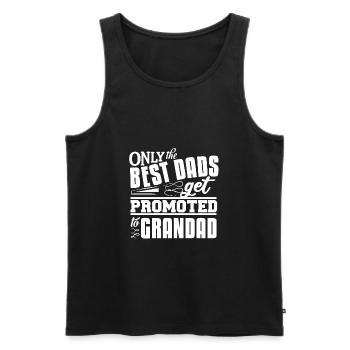 GROßVATER - Männer Premium Bio Tank Top - Schwarz - Vorne - Michal (187cm)
