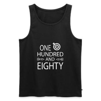 Darts Dart - Männer Premium Bio Tank Top - Schwarz - Vorne - AI Model Male 178 light (178cm)
