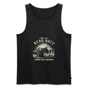 Tour zum Berg Watzmann wandern - Berchtesgaden - Männer Premium Bio Tank Top - Schwarz - Vorne - AI Model Male 178 light (178cm)