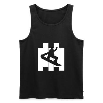 Snowboard Snowboarder - Débardeur bio Premium Homme - noir - Devant - Michal (187cm)