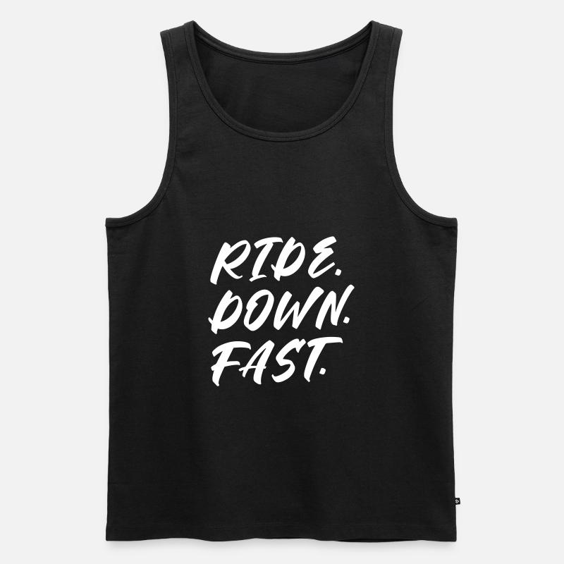Ride Down Fast - Männer Premium Bio Tank Top - Schwarz