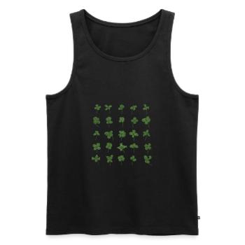 Lucky - Männer Premium Bio Tank Top - Schwarz - Vorne - Michal (187cm)