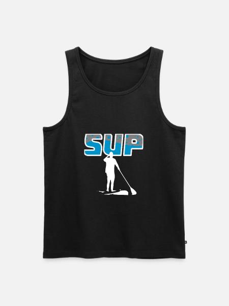 SUP - Männer Premium Bio Tank Top - Schwarz