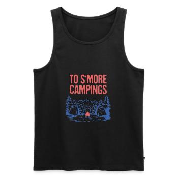 To S'more Campings Camper Sayings Camp Quotes - Männer Premium Bio Tank Top - Schwarz - Vorne - Michal (187cm)