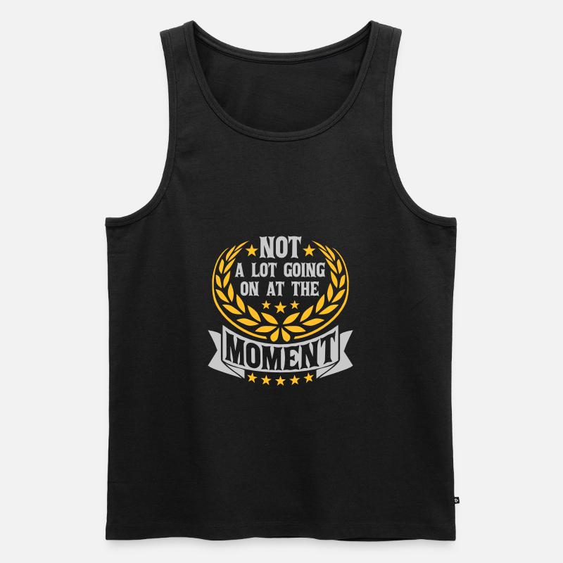 Not much going on - Männer Premium Bio Tank Top - Schwarz