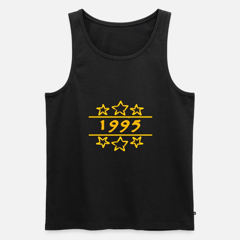 Jahr 1995 - Männer Premium Bio Tank Top - Schwarz