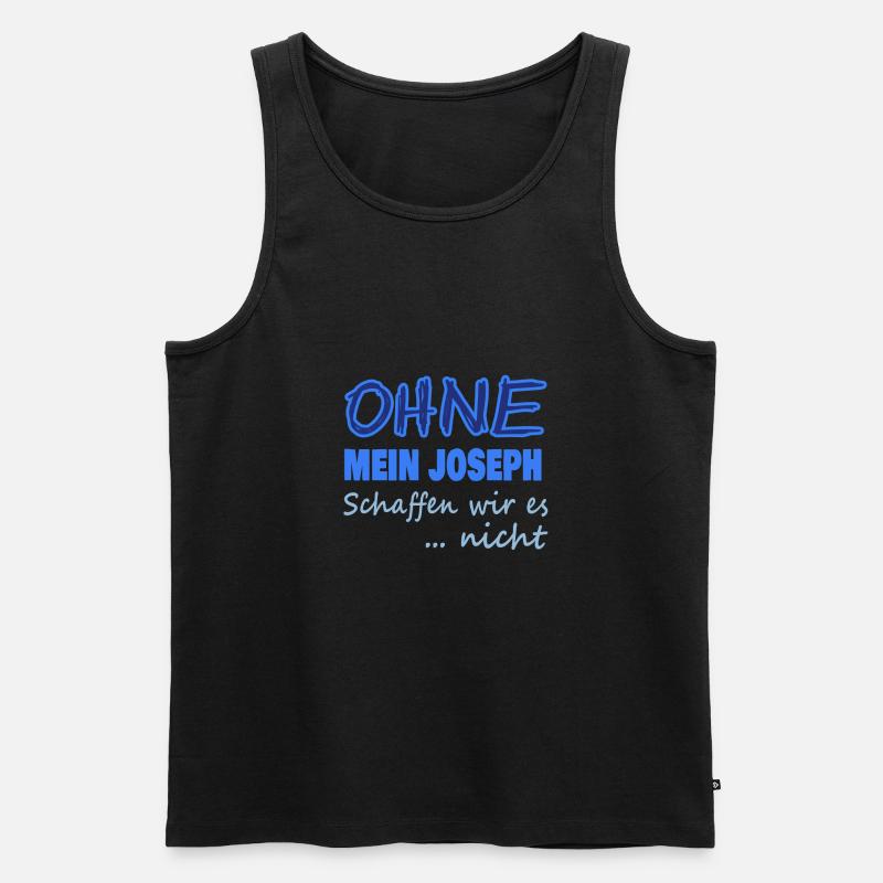 joseph - Männer Premium Bio Tank Top - Schwarz