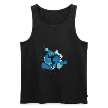 Gymnastics gift - Men's Premium Organic Tank Top - black - Front - Michal (187cm)