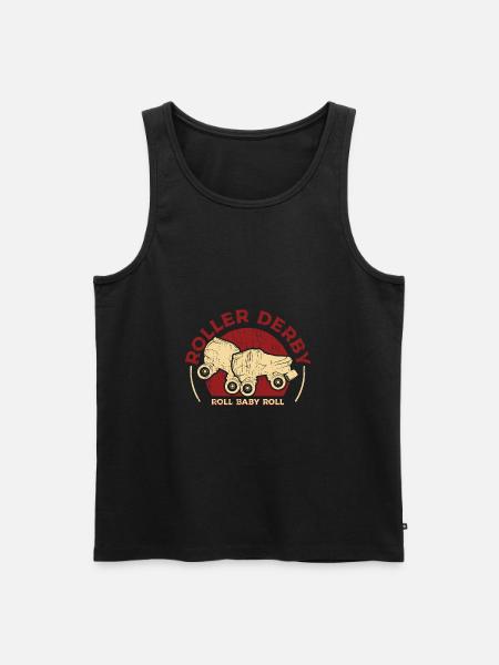 Roller derby designs - Men's Premium Organic Tank Top - black