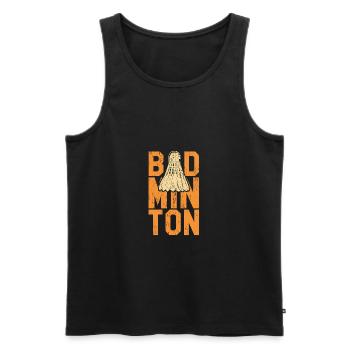 badminton - Men's Premium Organic Tank Top - black - Front - Michal (187cm)