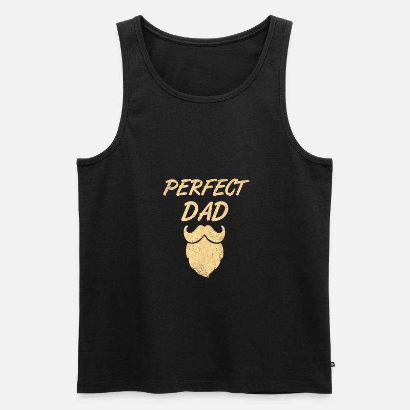 Vater - Männer Premium Bio Tank Top - Schwarz