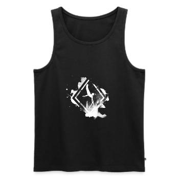 turner turnen barren - Männer Premium Bio Tank Top - Schwarz - Vorne - AI Model Male 178 light (178cm)