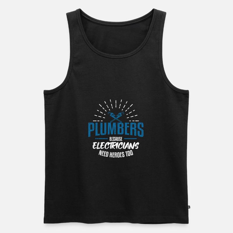 Klempner - Männer Premium Bio Tank Top - Schwarz