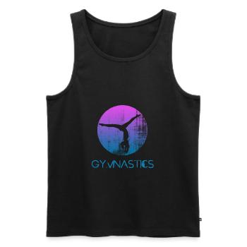 gymnastics turnen handstand - Männer Premium Bio Tank Top - Schwarz - Vorne - Michal (187cm)