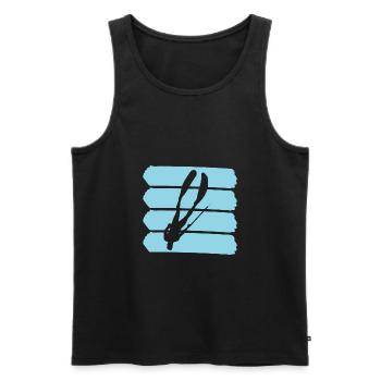 Plongeurs sous-marins - Débardeur bio Premium Homme - noir - Devant - Michal (187cm)