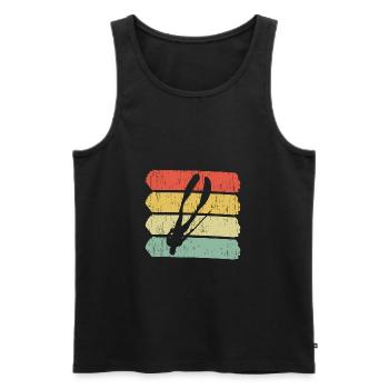 Reggae de chasse sous marine - Débardeur bio Premium Homme - noir - Devant - Michal (187cm)