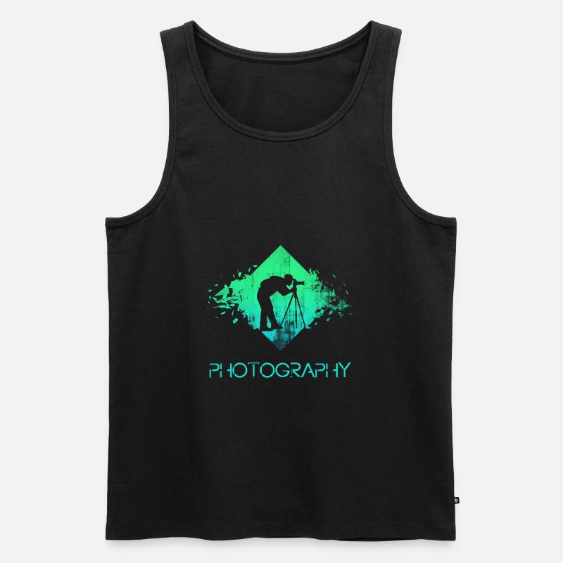 fotograf - Männer Premium Bio Tank Top - Schwarz