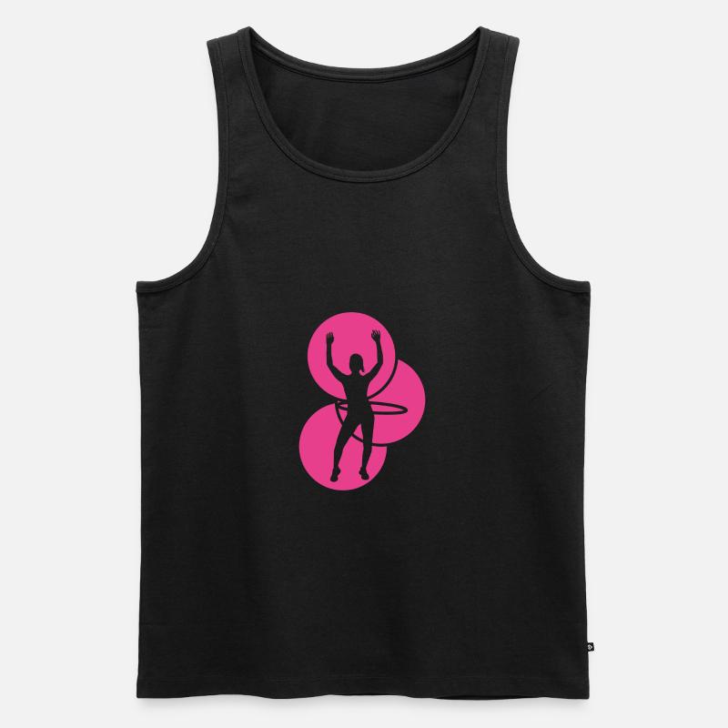 Hula-Hoop - Männer Premium Bio Tank Top - Schwarz