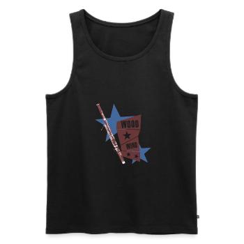 bassoon - Men's Premium Organic Tank Top - black - Front - AI Model Male 178 light (178cm)