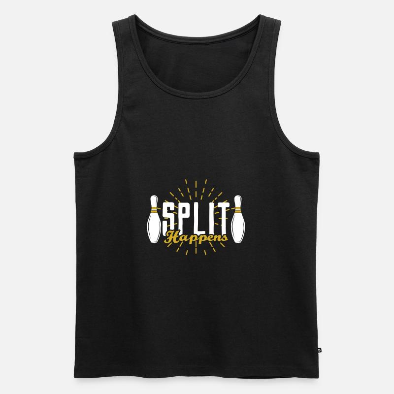 Bowling sagen - Männer Premium Bio Tank Top - Schwarz
