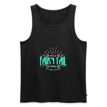 Fairy Fairy Tail - Men's Premium Organic Tank Top - black - Front - AI Model Male 178 light (178cm)