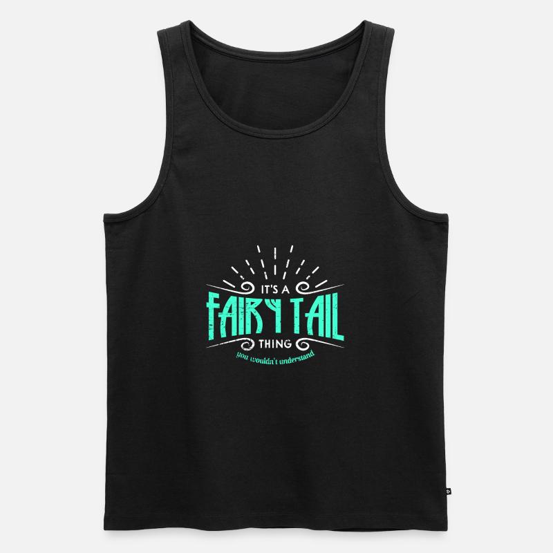Fairy Fairy Tail - Männer Premium Bio Tank Top - Schwarz