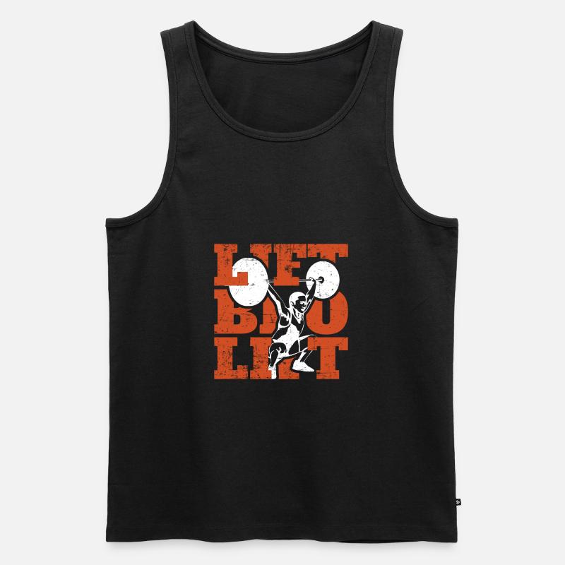 Gewichtheben - Männer Premium Bio Tank Top - Schwarz