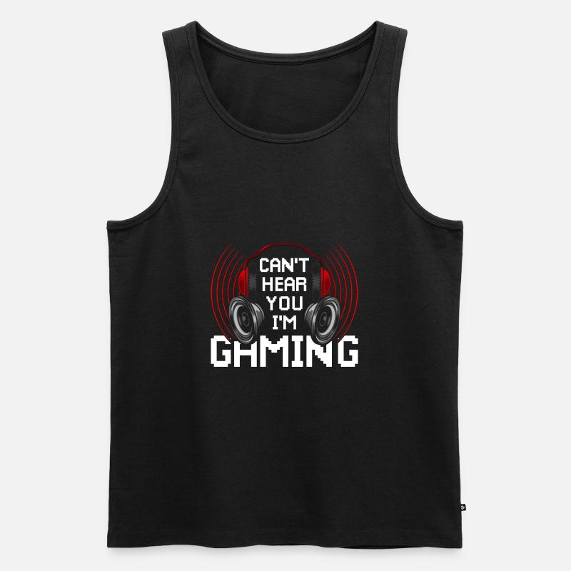 Zocken Hobby Gaming - Männer Premium Bio Tank Top - Schwarz