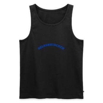 Gelsenkirchen - Männer Premium Bio Tank Top - Schwarz - Vorne - Michal (187cm)