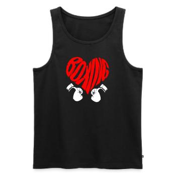 Boxing Sport Player I Boxing - Men's Premium Organic Tank Top - black - Front - Michal (187cm)