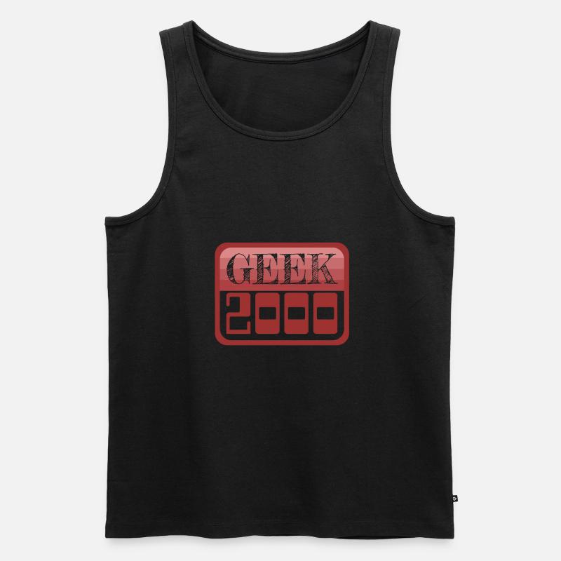 Jahr 2000 - Männer Premium Bio Tank Top - Schwarz