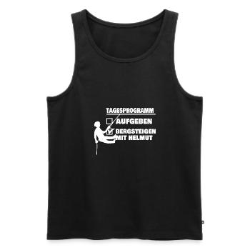 Vorname helmut - Männer Premium Bio Tank Top - Schwarz - Vorne - Michal (187cm)