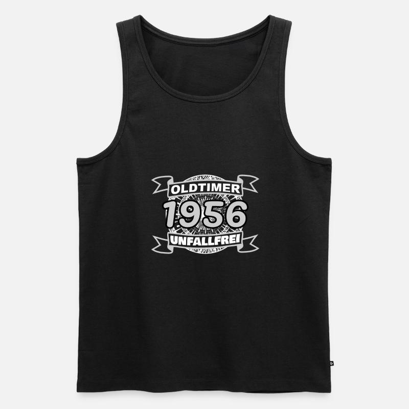 Unfallfrei Oldtimer 1956 - Männer Premium Bio Tank Top - Schwarz