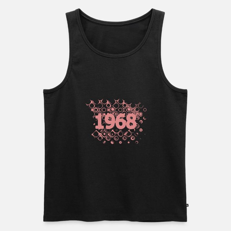 Witzig 1968 - Männer Premium Bio Tank Top - Schwarz