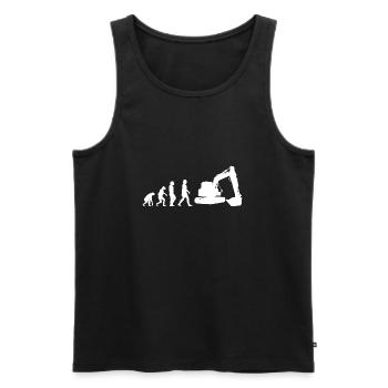 Bagger Bagger Bagger Bagger - Männer Premium Bio Tank Top - Schwarz - Vorne - AI Model Male 178 light (178cm)