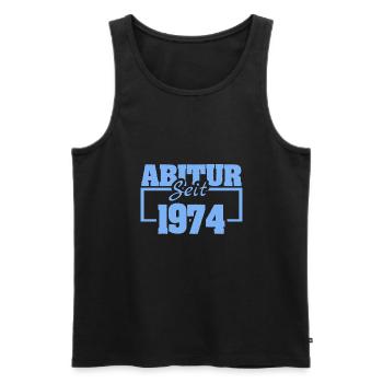 seit 1974 - Männer Premium Bio Tank Top - Schwarz - Vorne - AI Model Male 178 light (178cm)