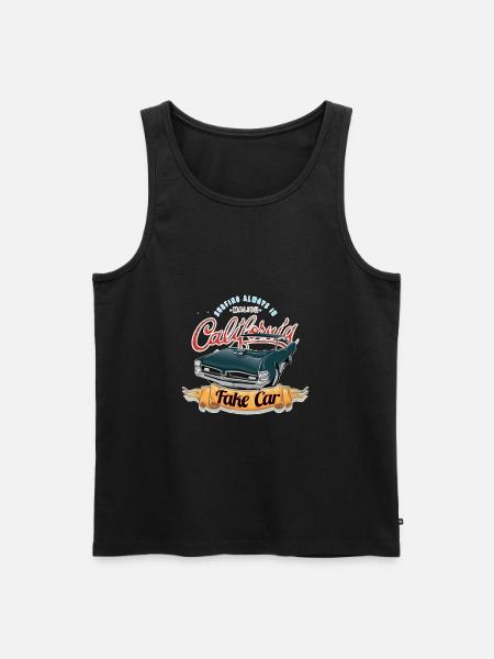 Muscle car retro design - Men's Premium Organic Tank Top - black