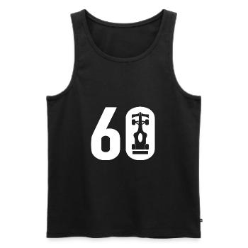 60 Formule Motorsport - Débardeur bio Premium Homme - noir - Devant - Michal (187cm)