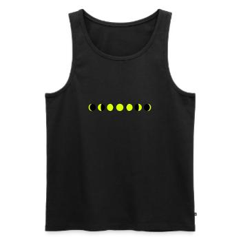 moon, phases of the moon - Men's Premium Organic Tank Top - black - Front - AI Model Male 178 light (178cm)