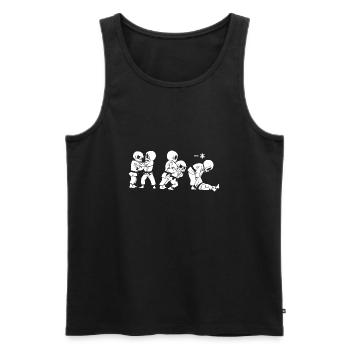 Judo Ippon - Débardeur bio Premium Homme - noir - Devant - Michal (187cm)