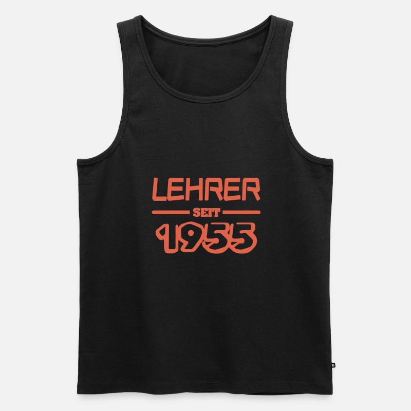 Lehrer Lehrerin 1955 - Männer Premium Bio Tank Top - Schwarz