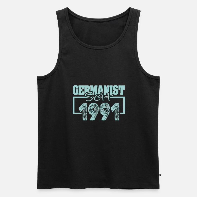 Jahr 1991 - Männer Premium Bio Tank Top - Schwarz