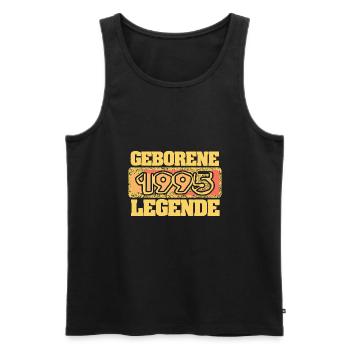 Legende 1995 - Männer Premium Bio Tank Top - Schwarz - Vorne - Michal (187cm)