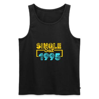 seit 1995 - Männer Premium Bio Tank Top - Schwarz - Vorne - AI Model Male 178 light (178cm)