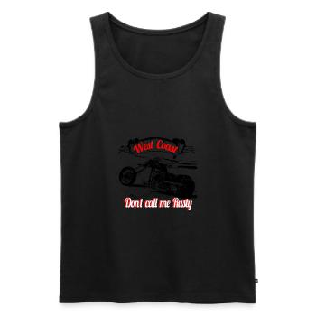 Chopper American - Men's Premium Organic Tank Top - black - Front - AI Model Male 178 light (178cm)