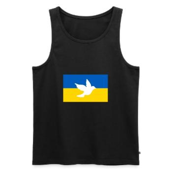 Ukraine - Männer Premium Bio Tank Top - Schwarz - Vorne - Michal (187cm)