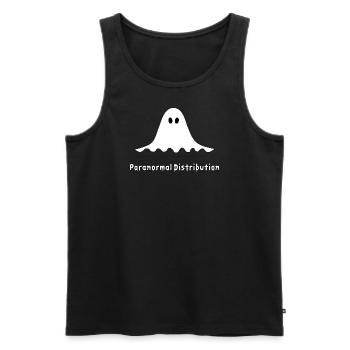 Paranormal Distribution - Math Nerd Halloween - Men's Premium Organic Tank Top - black - Front - Michal (187cm)