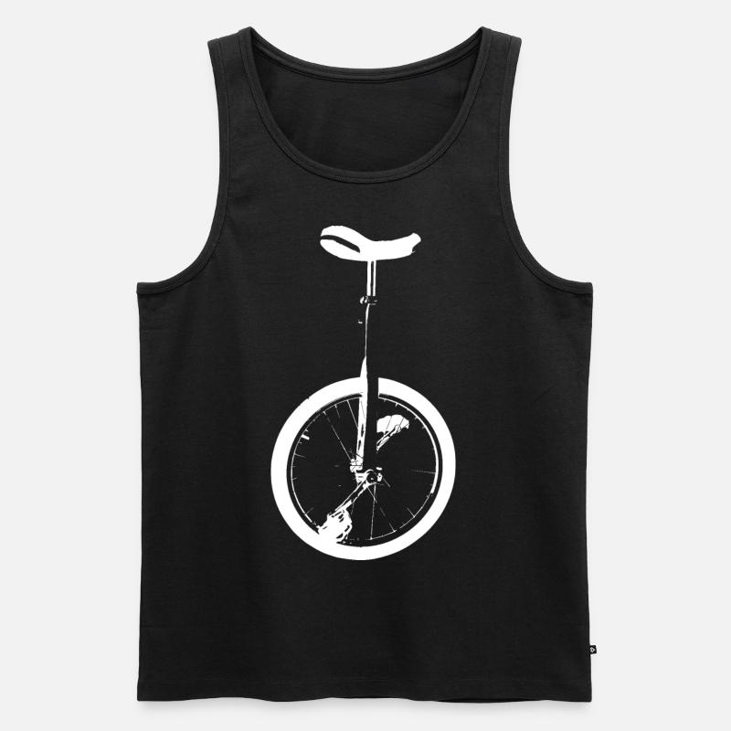 Einrad - Männer Premium Bio Tank Top - Schwarz
